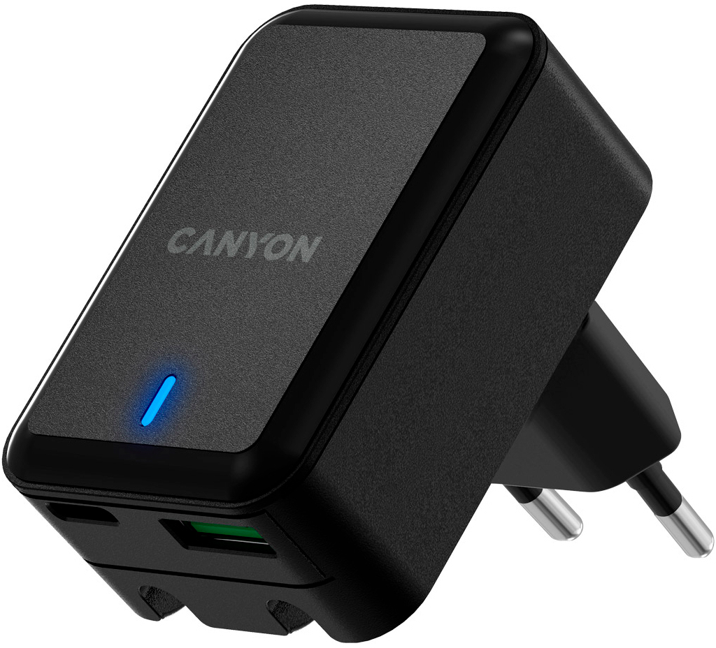Зарядное устройство Canyon PD 20W/QC3.0 18W (CNS-CHA20B) в интернет-магазине, главное фото