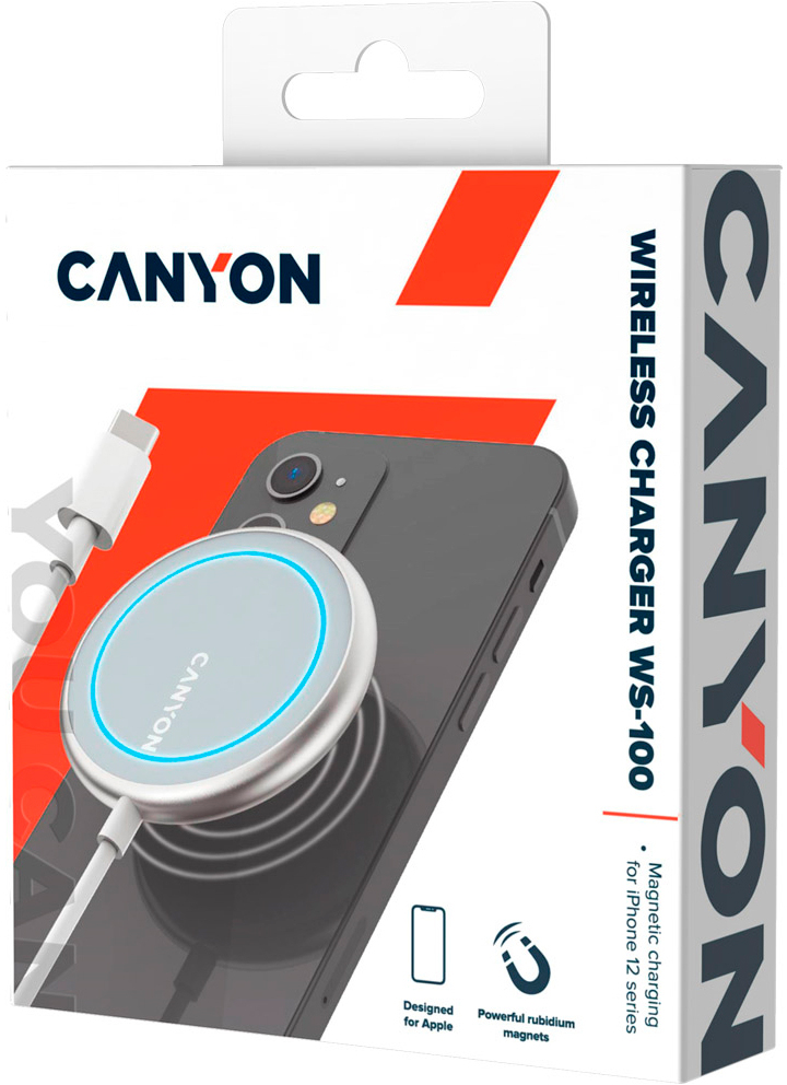 Зарядний пристрій Canyon WS-100 Wireless charger (CNS-WCS100) відгуки - зображення 5