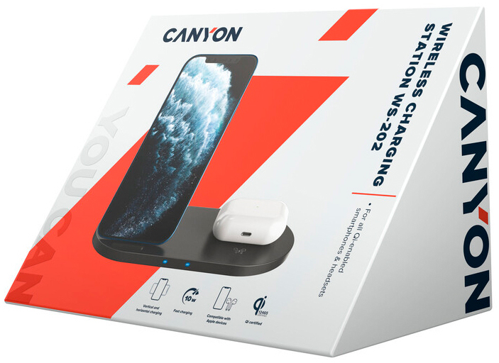 продаємо Canyon 2in1 Wireless 10W/7.5W/5W (CNS-WCS202B) в Україні - фото 4