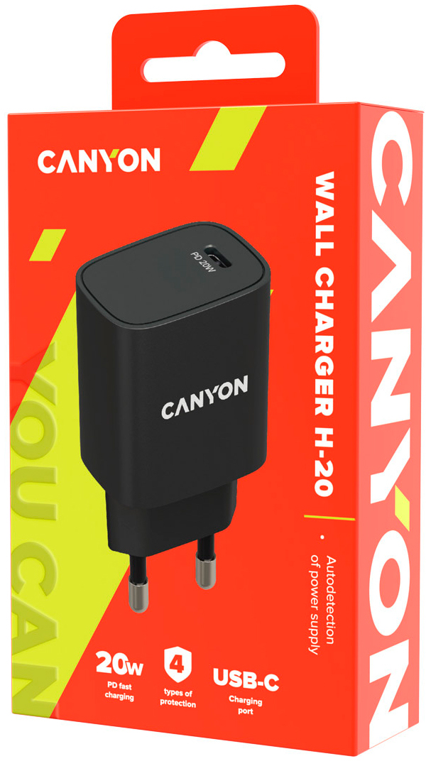 в продаже Зарядное устройство Canyon PD 20W (CNE-CHA20B02) - фото 3