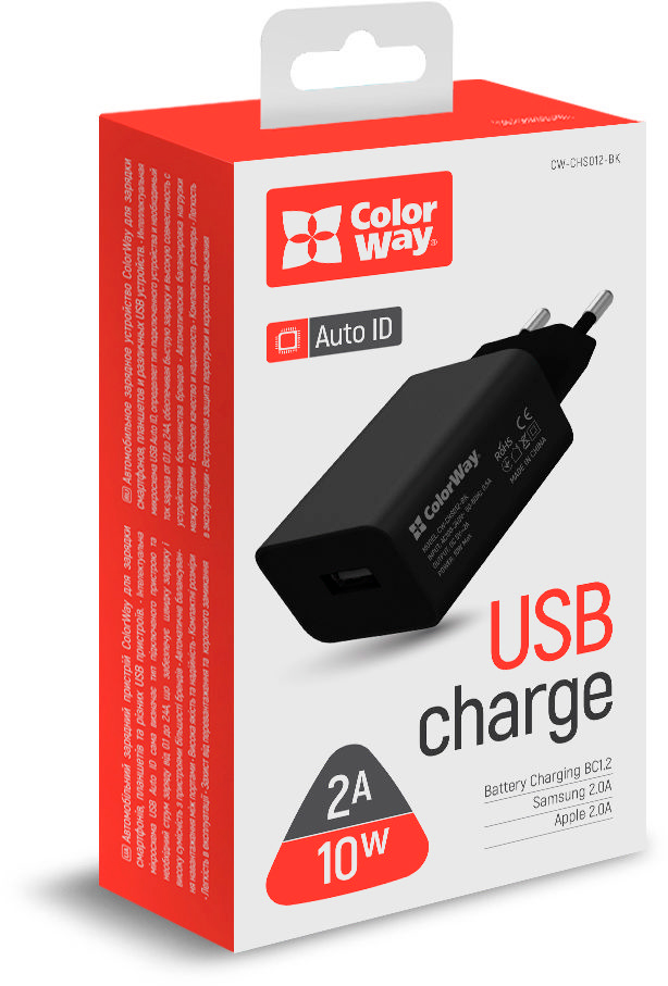 продаём ColorWay 1USB 2A 10W (CW-CHS012-BK) в Украине - фото 4