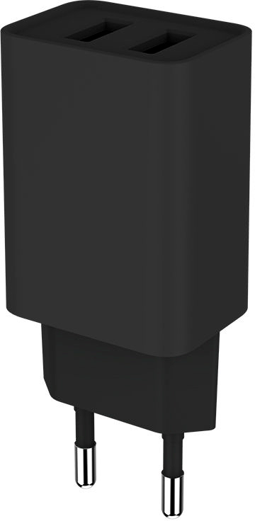 Зарядний пристрій ColorWay 2USB 2.1A 10W (CW-CHS015-BK) в інтернет-магазині, головне фото
