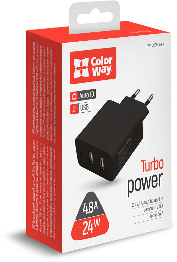продаём ColorWay 2USB 4.8A 24W (CW-CHS016-BK) в Украине - фото 4