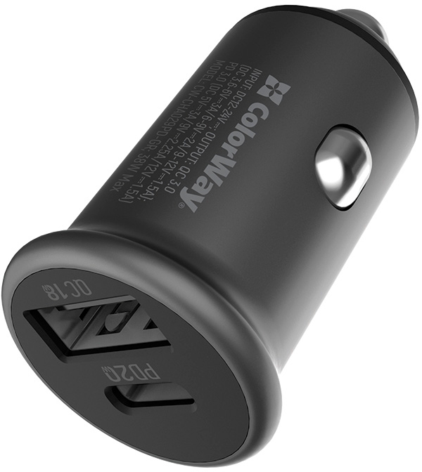 ColorWay 2USB Type-C PD20W + USB QC3.0 38W (CW-CHA029PD-GR)