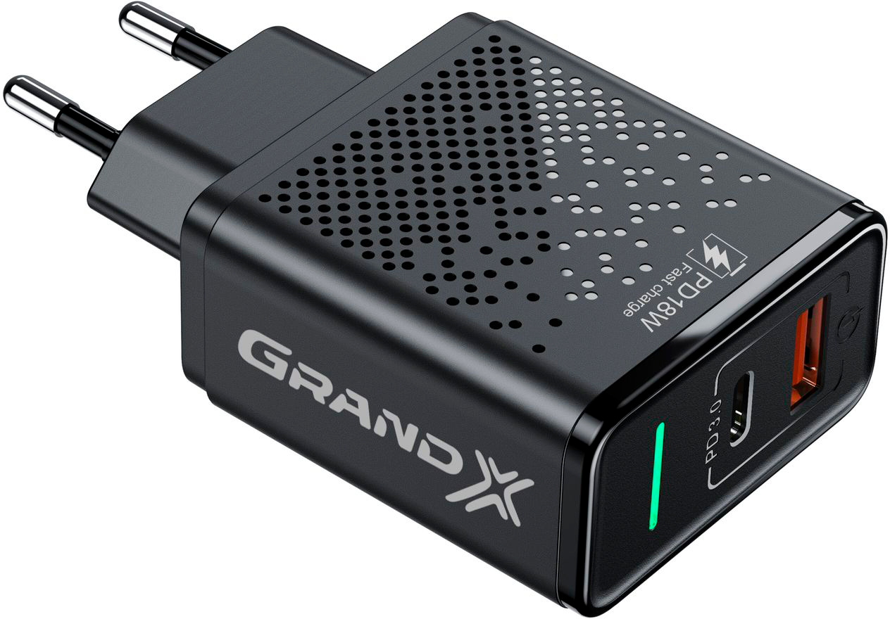 Зарядний пристрій Grand-X 6-в-1 PD 3.0, QС3.0 1USB+1TypeC 18W (CH-880) ціна 347 грн - фотографія 2