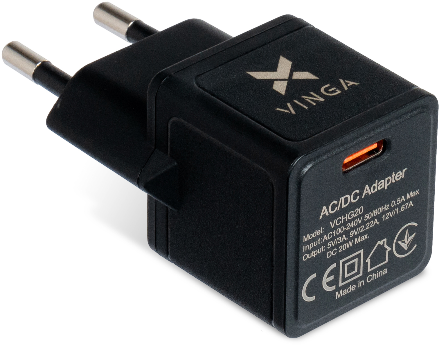 Зарядное устройство Vinga USB-C 20W PD (VCHG20) в интернет-магазине, главное фото