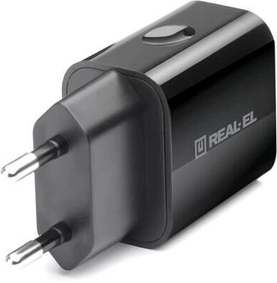 Зарядное устройство Real-El CH-210 black (EL123160014) цена 185.00 грн - фотография 2