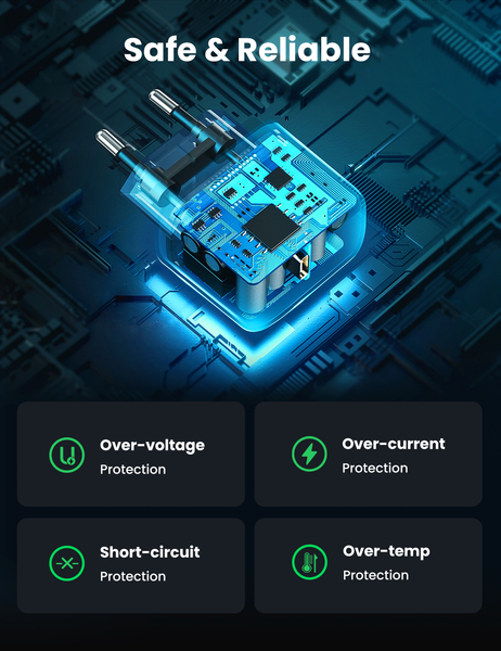 Зарядний пристрій Ugreen CD250 25W Type-C PD + C Cable white (UGR-50581) характеристики - фотографія 7