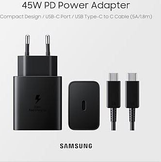 Зарядний пристрій Samsung 45W Compact Power Adapter Black (EP-T4510XBEGRU) відгуки - зображення 5