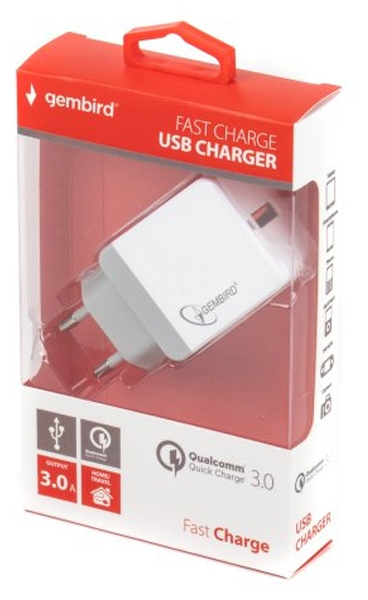 Зарядное устройство Gembird 1 USB QC3.0 (MP3A-UC-AC11) цена 179.00 грн - фотография 2