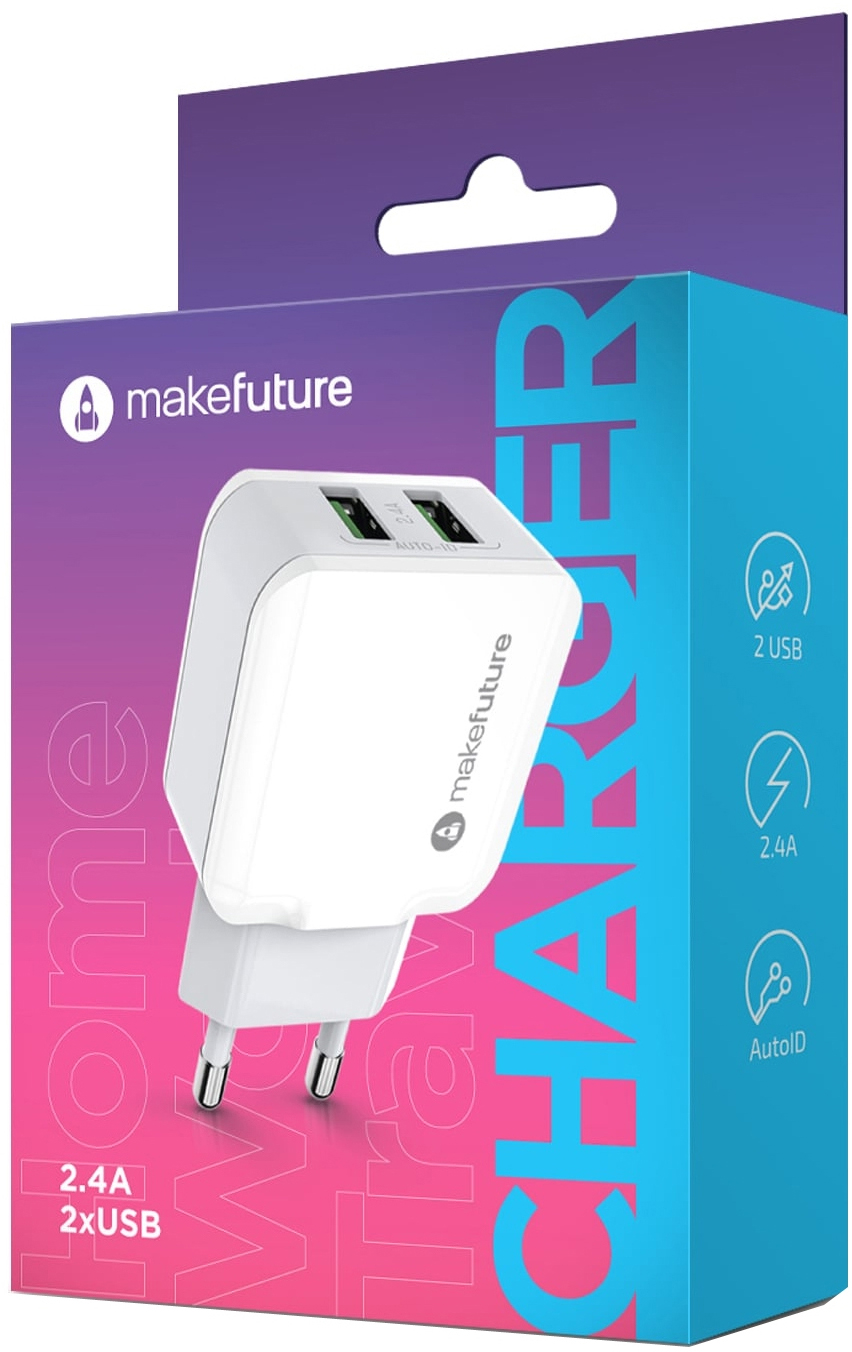 продаємо MakeFuture 2 USB 2.4 A White (MCW-21WH) в Україні - фото 4