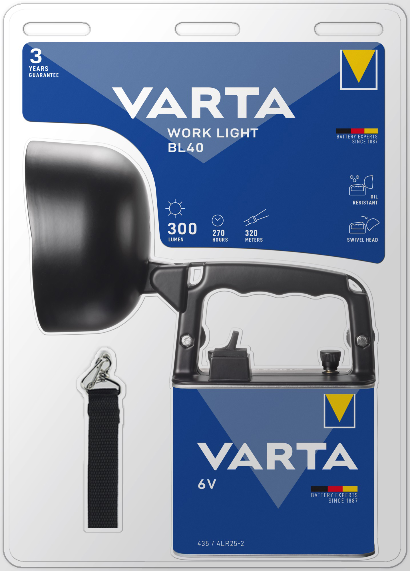 Фонарик Varta Work Flex BL40 (18660101421) цена 3897.37 грн - фотография 2