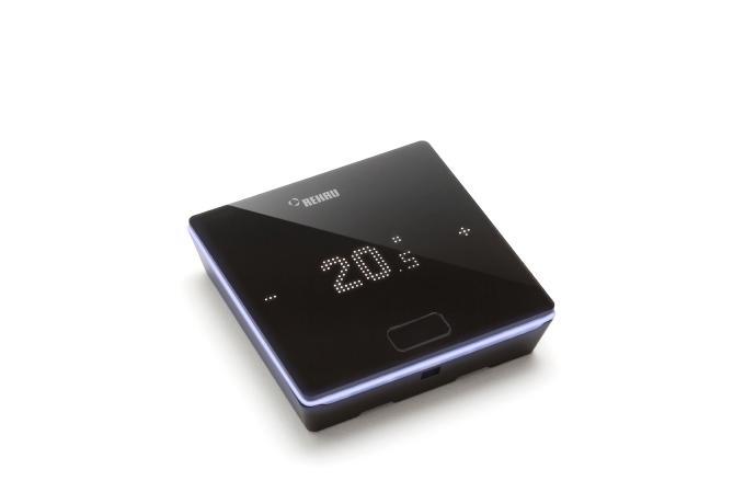 Терморегулятор черного цвета для теплого пола Rehau Nea Smart 2.0 HBB (328005001)