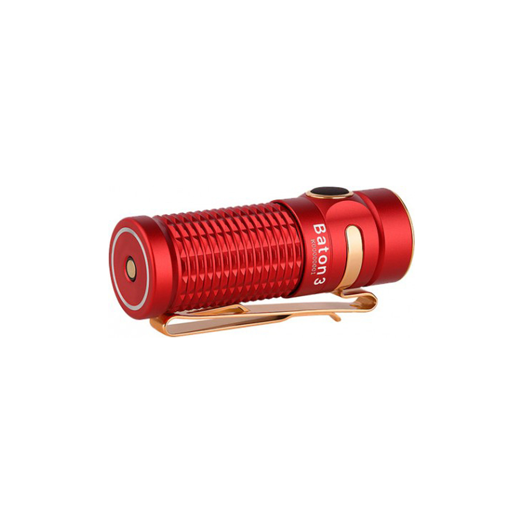 Ліхтарик Olight Baton 3 Red ціна 3146 грн - фотографія 2