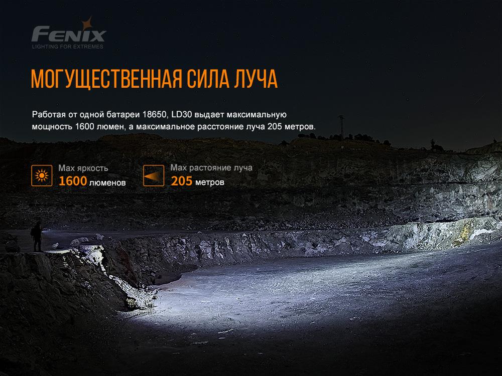 Ліхтарик Fenix LD30 ARB-L18-3500U (LD30bi) зовнішній вигляд - фото 9