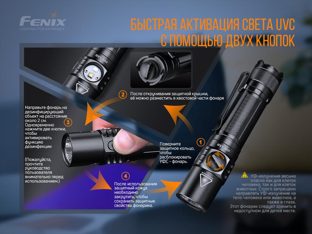 Fenix LD32 UVC в магазине в Киеве - фото 10