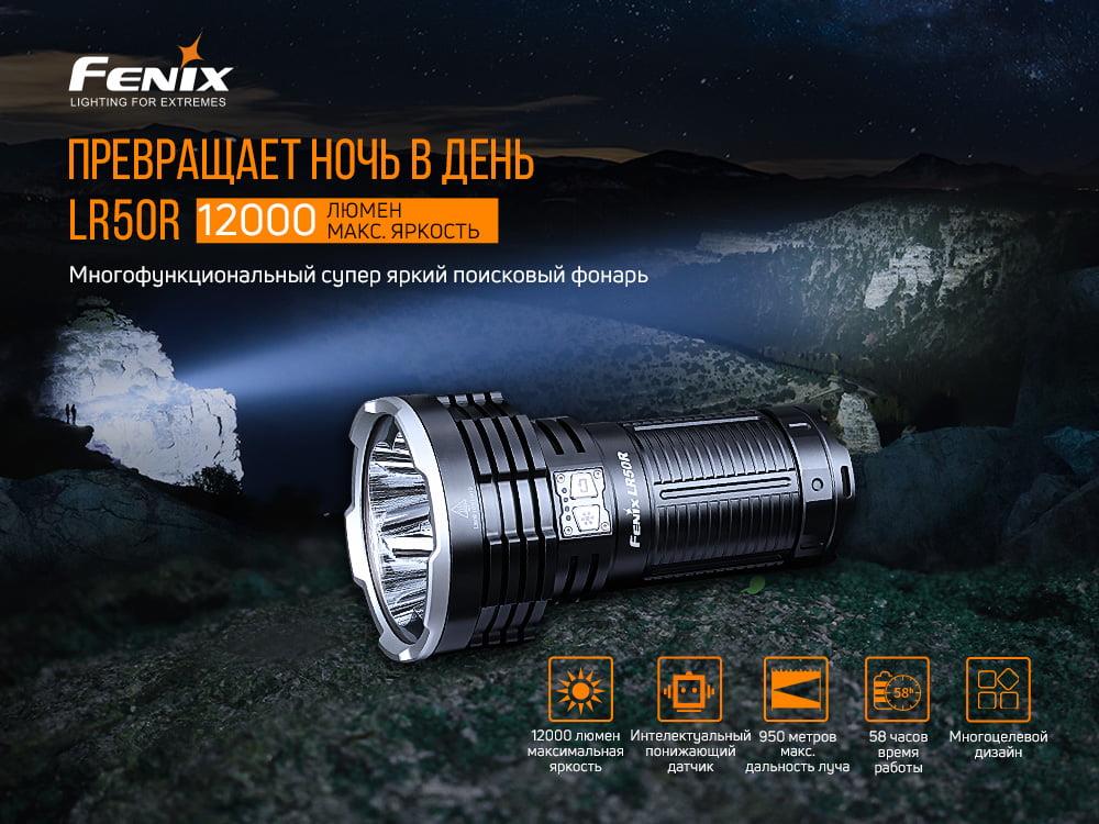 Ліхтарик Fenix LR50R характеристики - фотографія 7