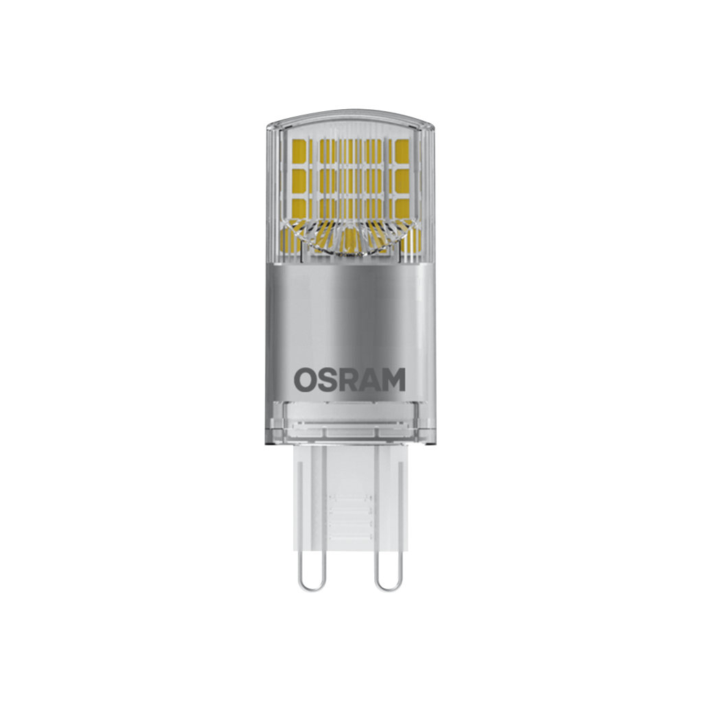 Цена светодиодная лампа osram форма капсула Osram LEDPIN40 3,8W/827 230V CL G9 10X1 (4058075432390) в Киеве