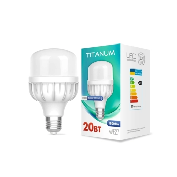 Світлодіодна лампа TITANUM A80 20W E27 6500К (TL-HA80-20276) ціна 115.70 грн - фотографія 2