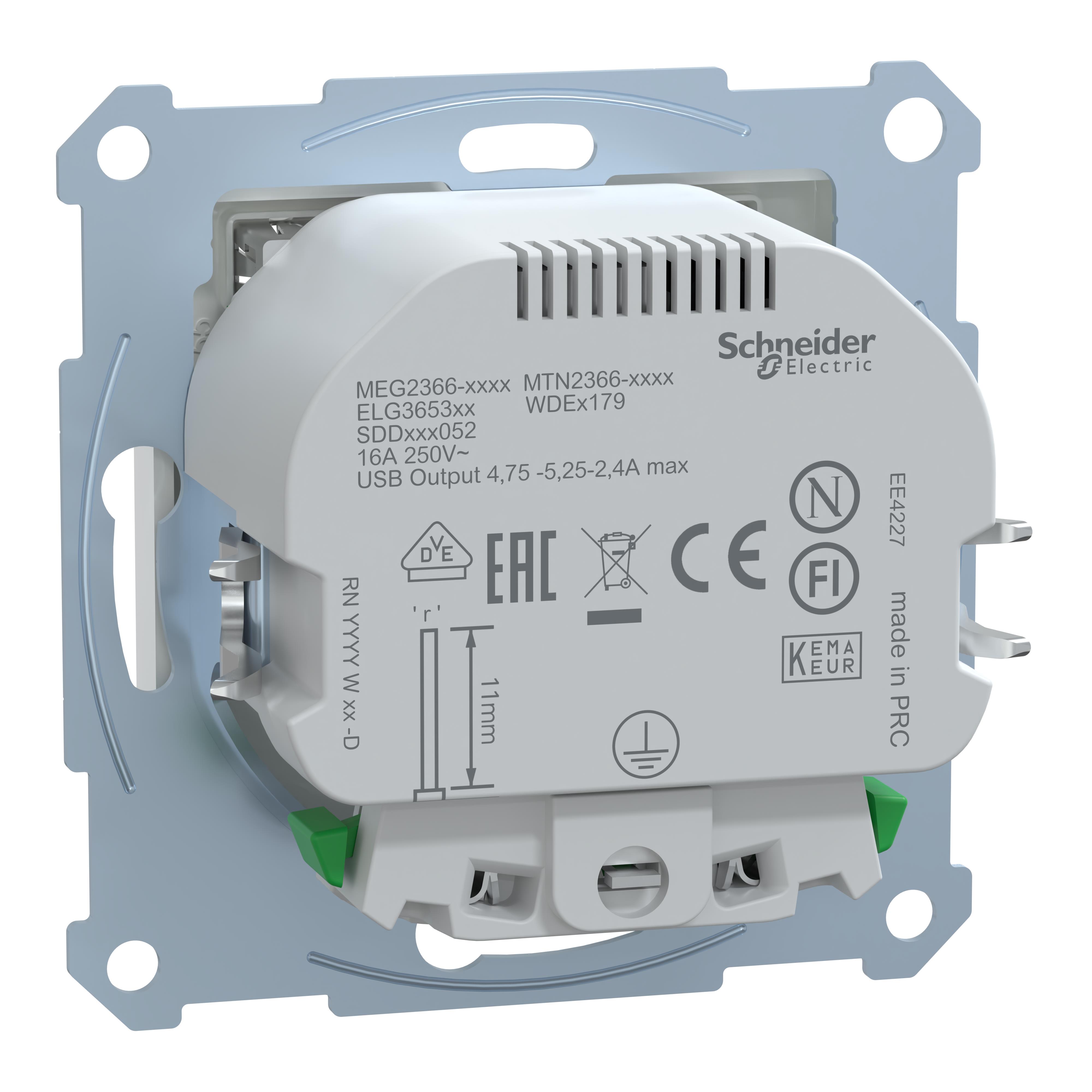 Розетка Schneider Electric Merten System M (MTN2366-0325) ціна 4340 грн - фотографія 2