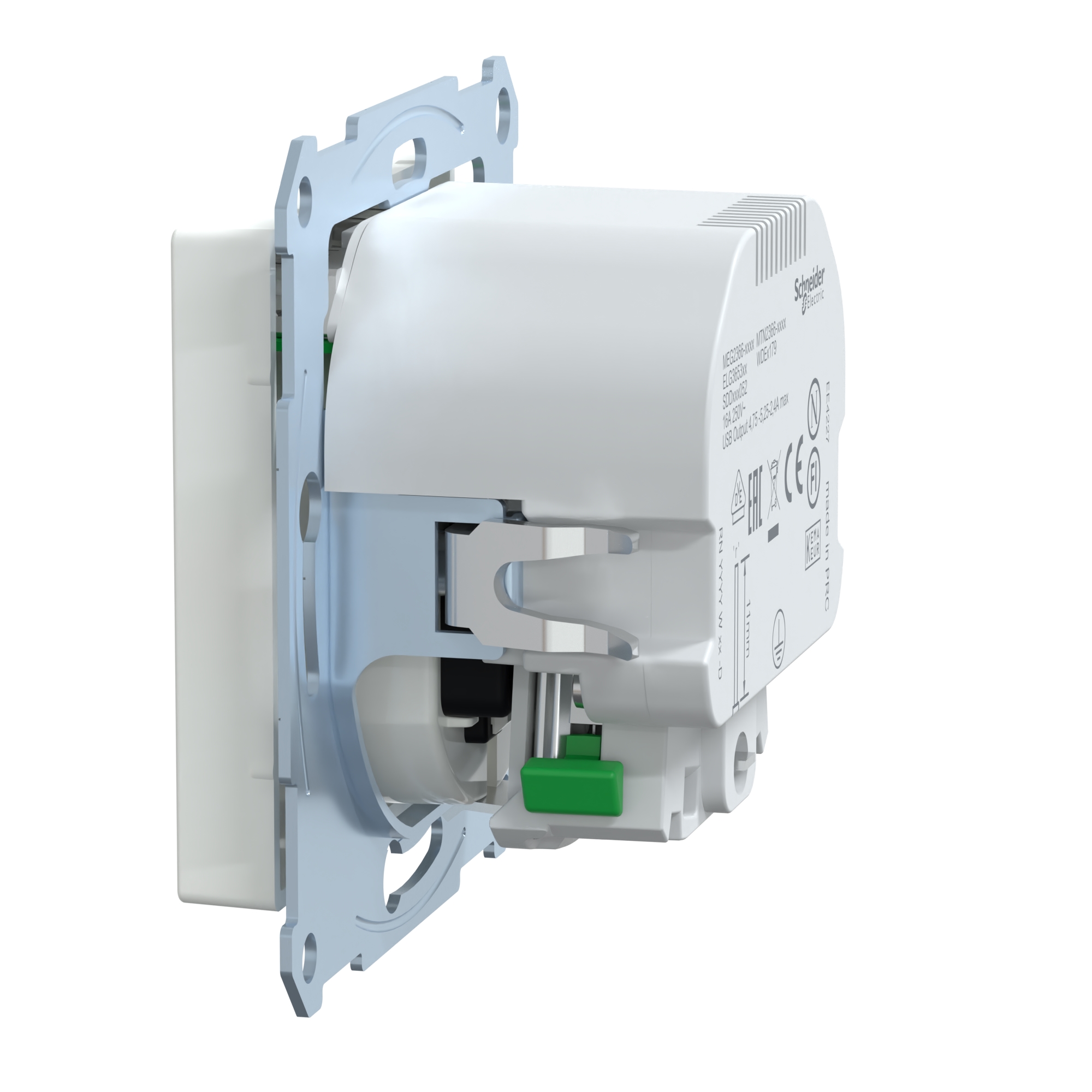 Schneider Electric Merten System M (MTN2366-0325) Габаритні розміри