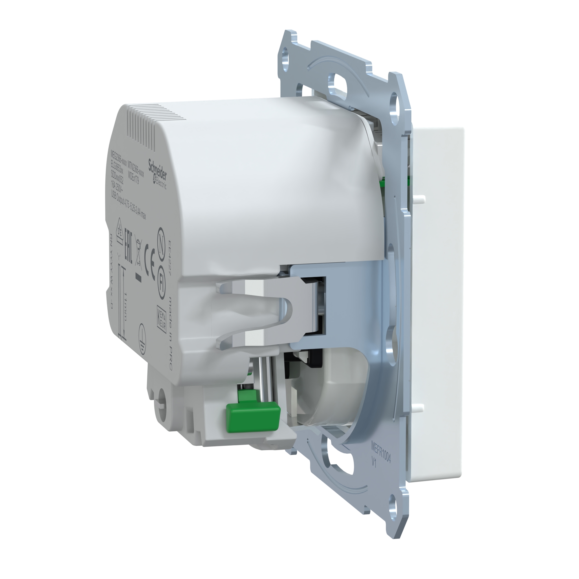 Schneider Electric Merten System M (MTN2366-0325) Габаритні розміри