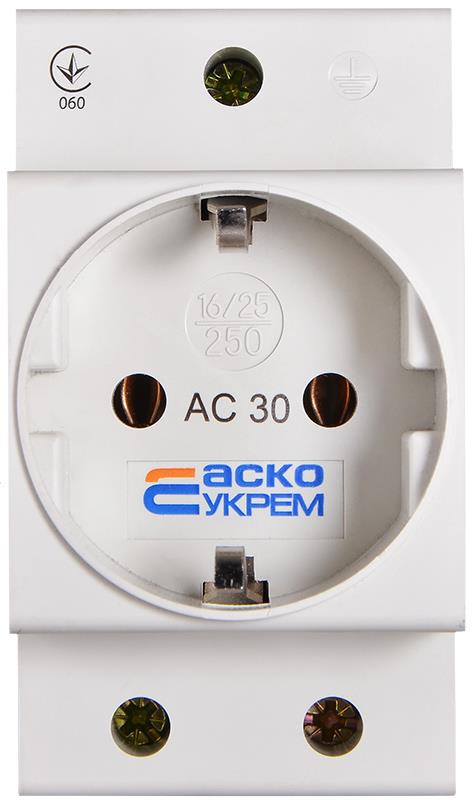 в продажу Розетка Аско-Укрем AC30 2Р+РЕ (A0150010104) - фото 3