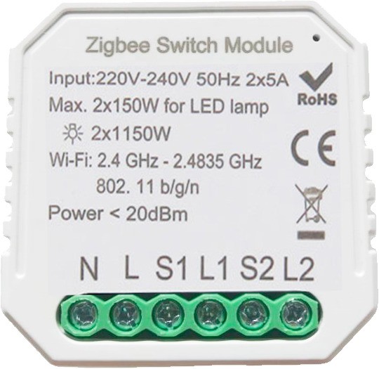 Розумний вимикач Tervix Pro Line ZigBee Switch (433121) в інтернет-магазині, головне фото