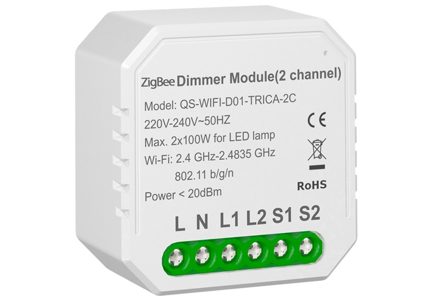 Розумний вимикач - регулятор Tervix Pro Line ZigBee Dimmer (436121) в інтернет-магазині, головне фото