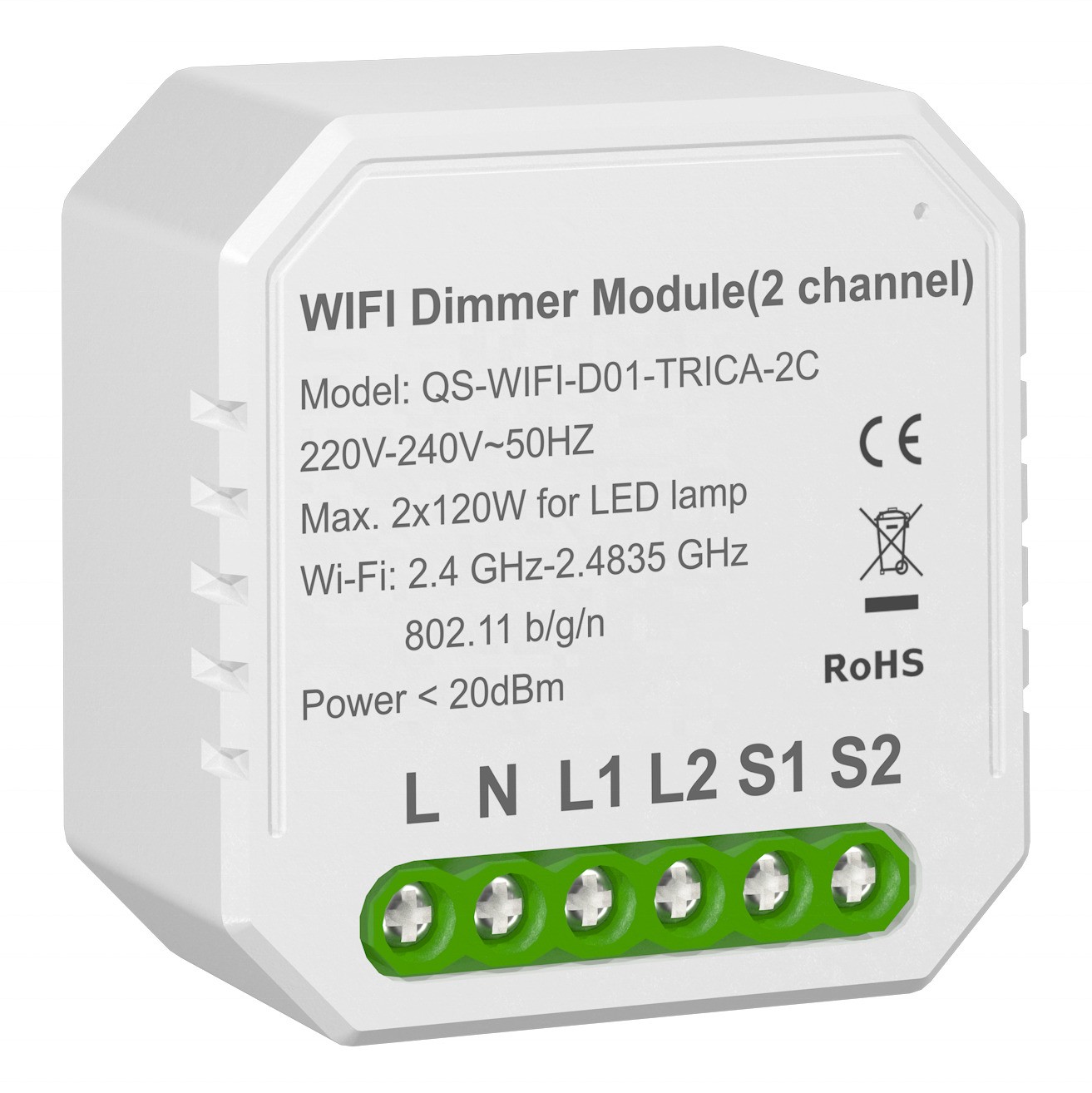 Розумний вимикач - регулятор Tervix Pro Line WiFi Dimmer (436421)