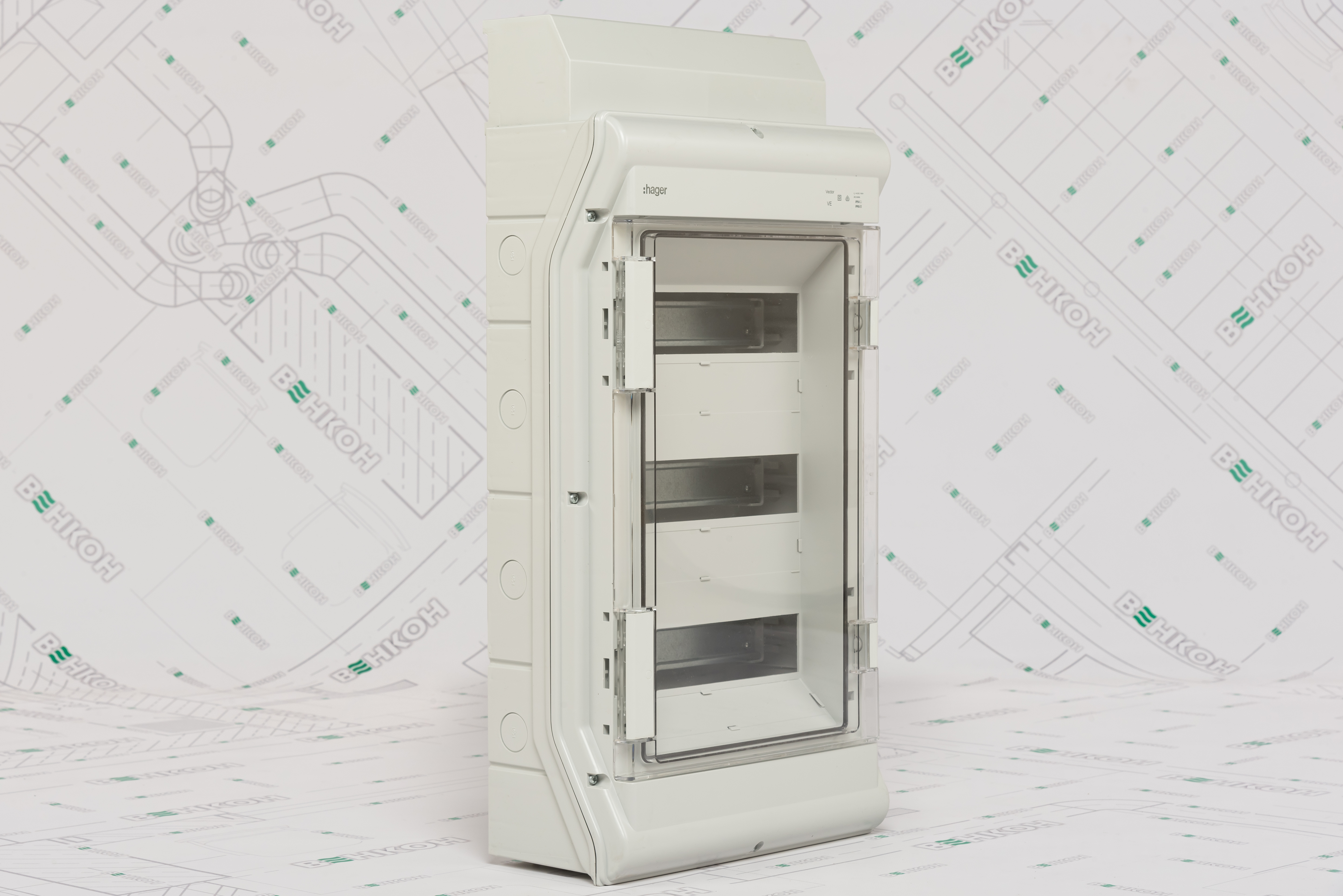 Щит распределительный Hager Vector VE312DN цена 4833 грн - фотография 2