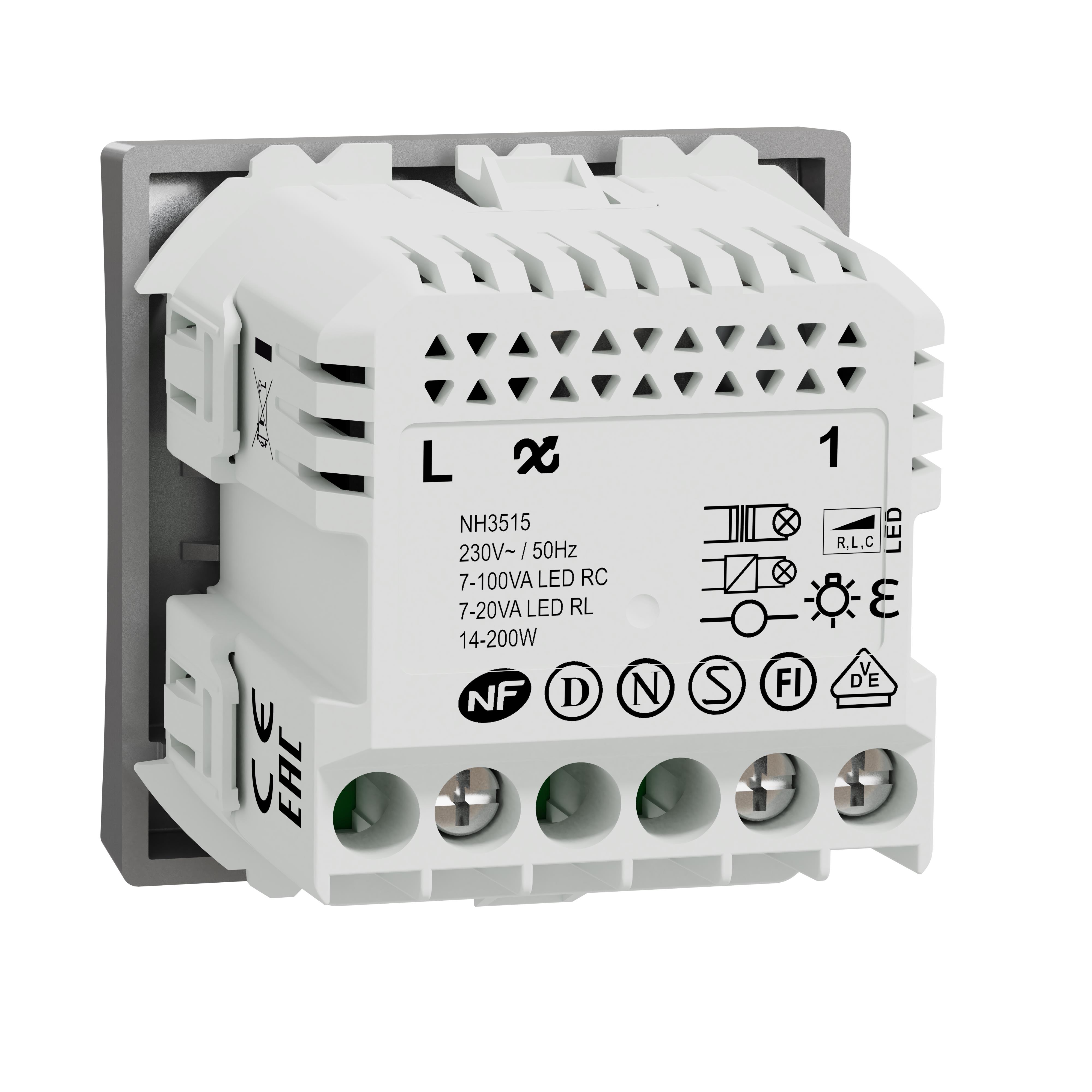 в продажу Світлорегулятор Schneider Electric Unica New (NU351530) - фото 3