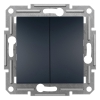 Schneider Electric Asfora - EPH0600121 - Kettős váltókapcsoló, rugós bekötés, fehér (106 6