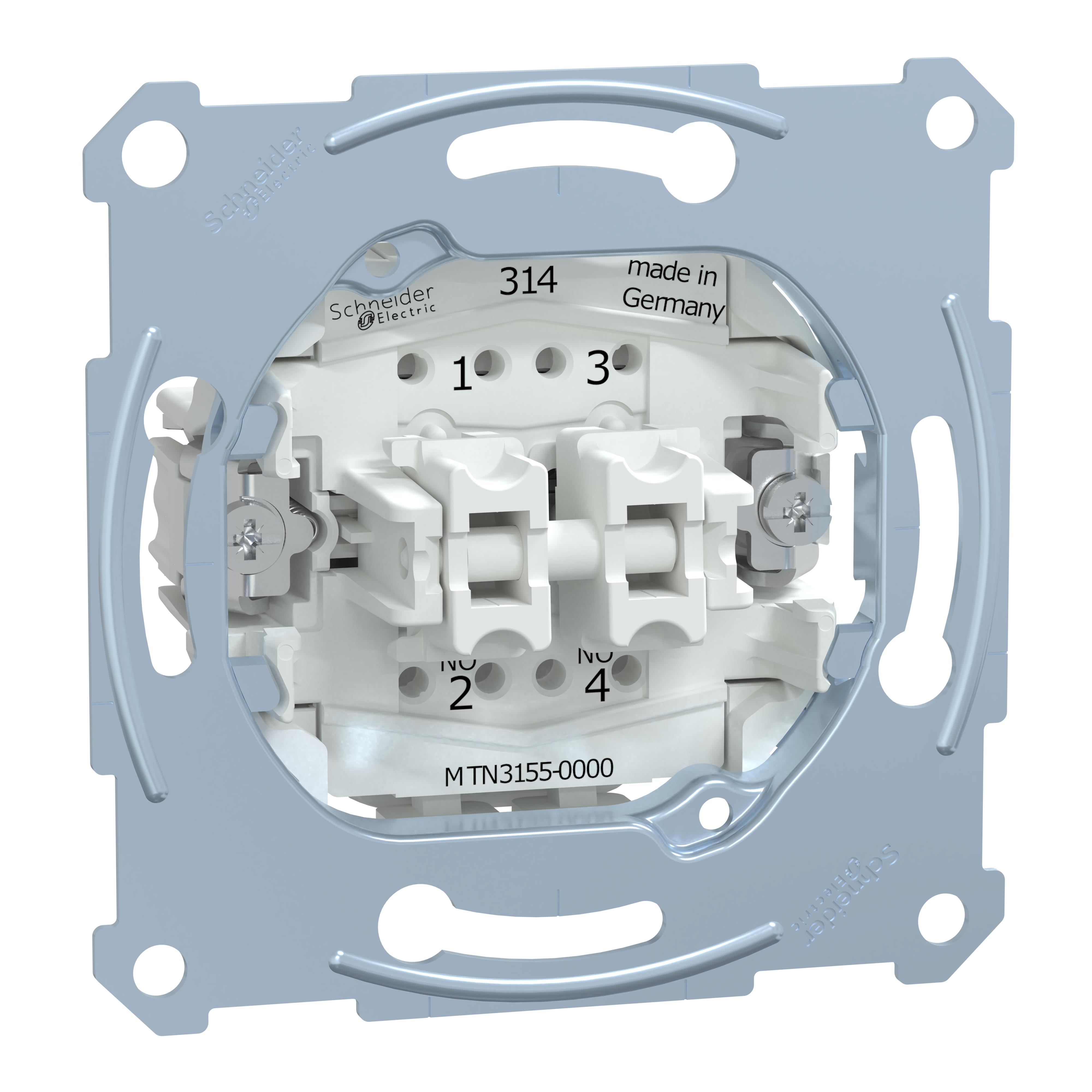 Schneider Electric Merten Presa Schuko IP44 1 Posto – Grigio Chiaro, Con Protezione Contatto, Per Esterni
