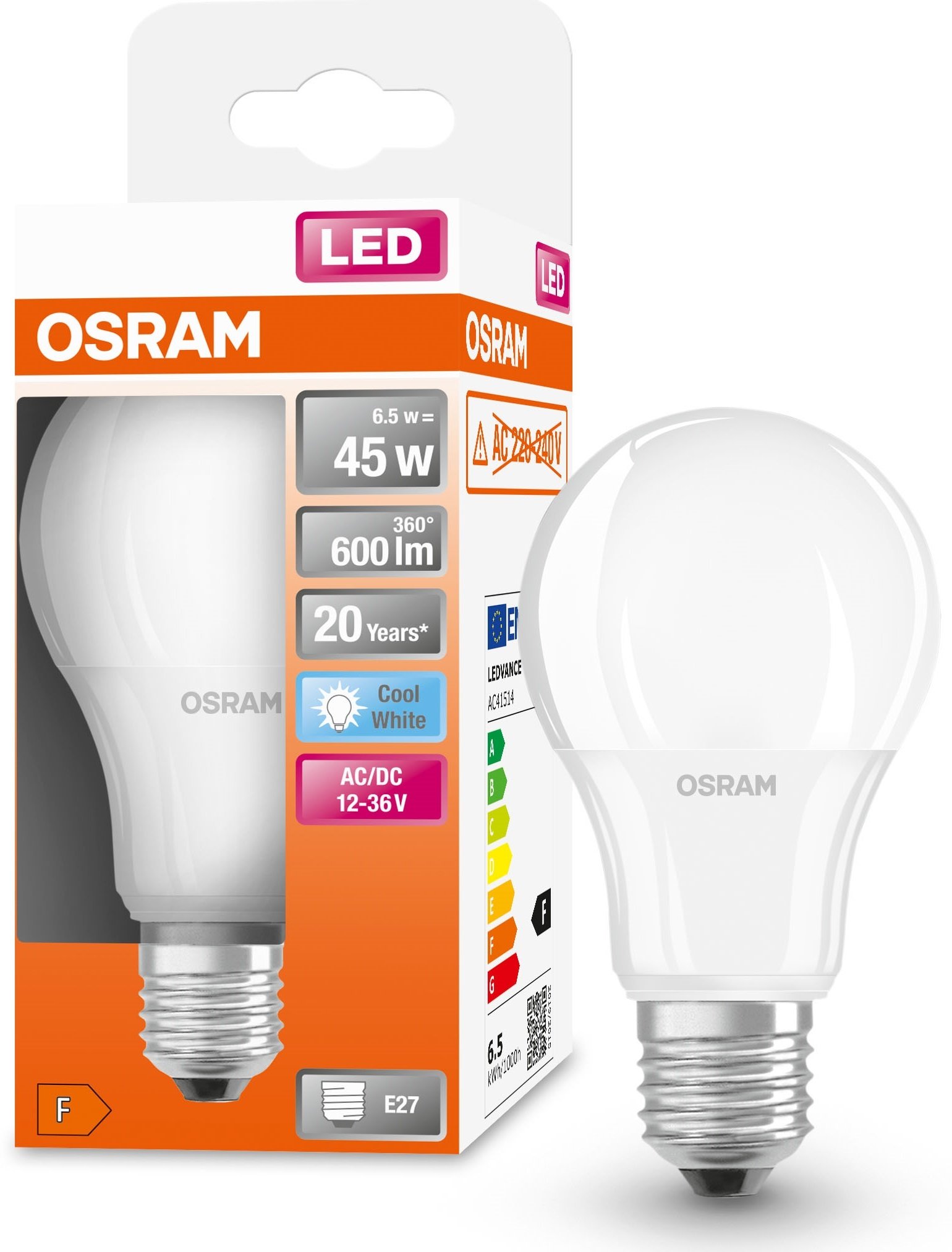 в продаже Светодиодная лампа Osram LED CLA45 (4058075757608) - фото 3