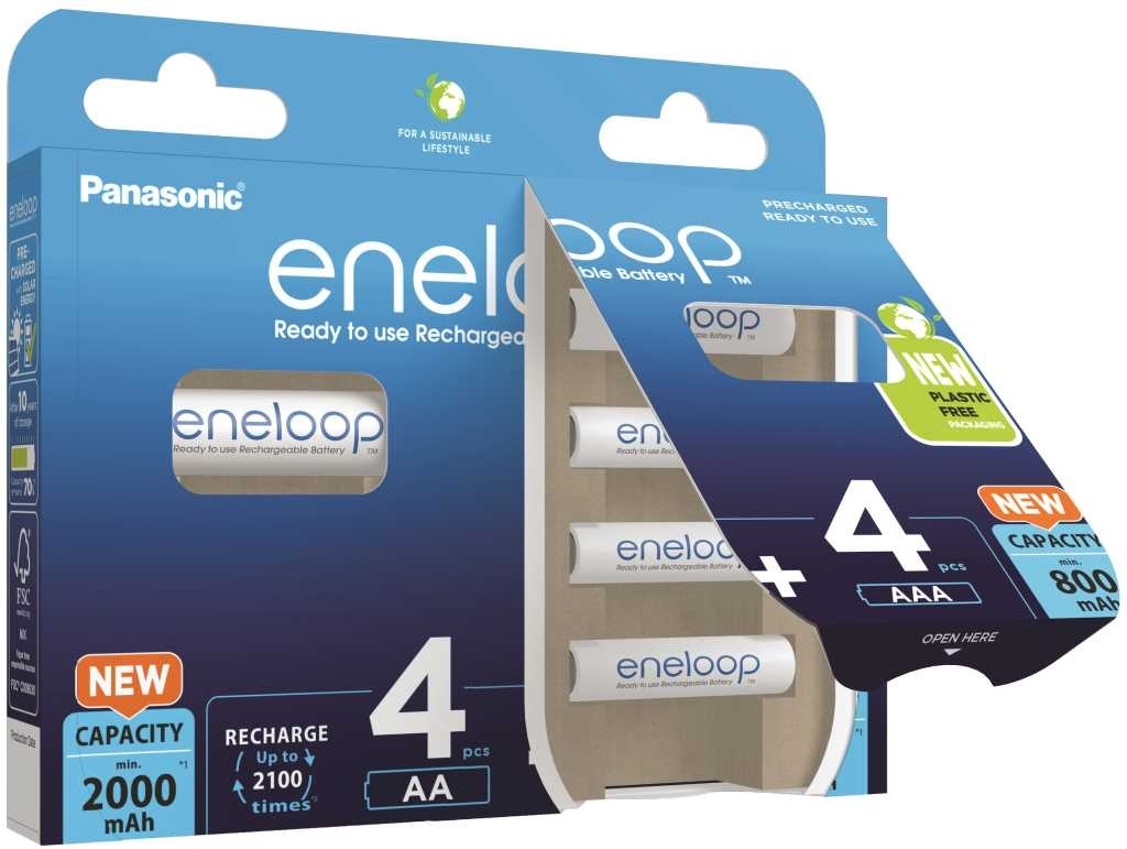 продаємо Panasonic Eneloop AA 2000 4BP mAh + акумулятор Eneloop AAA 800 4BP mAh (BK-KJMCDE44E) в Україні - фото 4