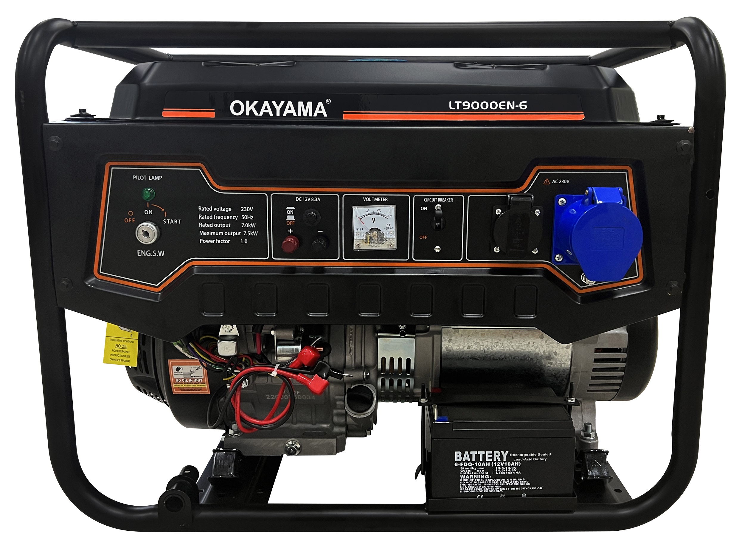 Генератор на 7 кВт Okayama LT9000EN-6