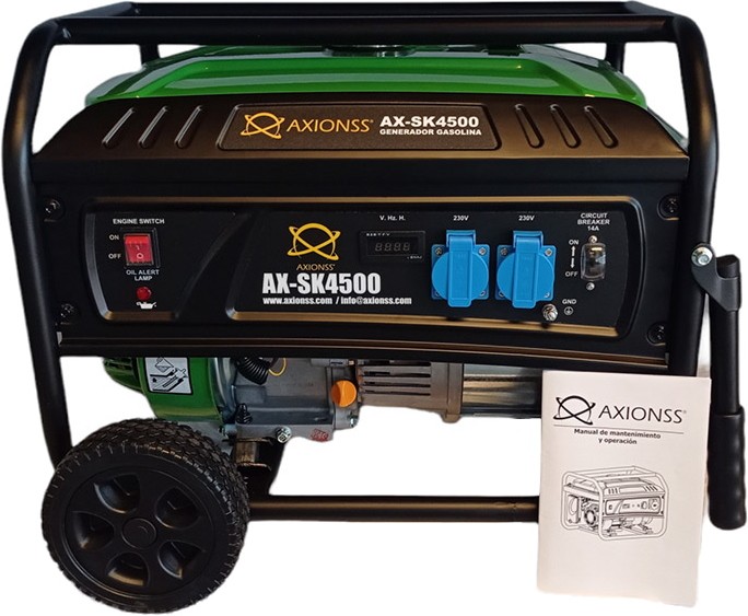 Характеристики генератор Axionss AX-SK4500