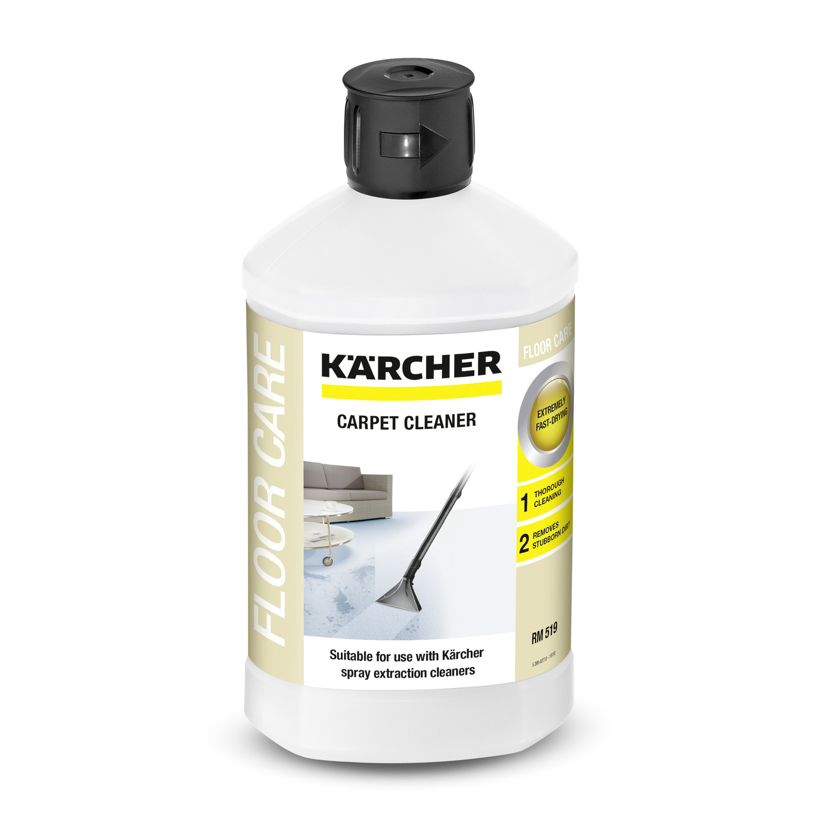 Средство Karcher моющее для чистки ковров RM 519 3в1 (1л) (6.295-771.0) цена 399.00 грн - фотография 2