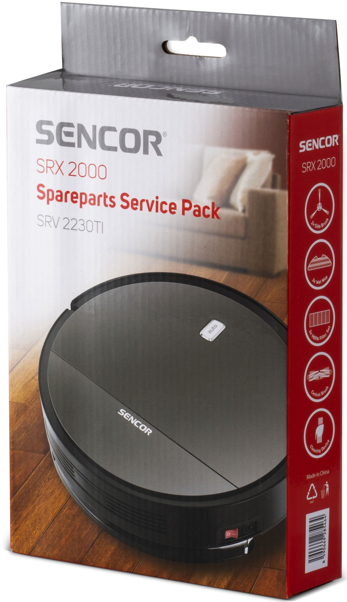 Набор сменный Sencor для робота-пылесоса SRV2230TI SRX2000SETFORSRV223 цена 799.00 грн - фотография 2