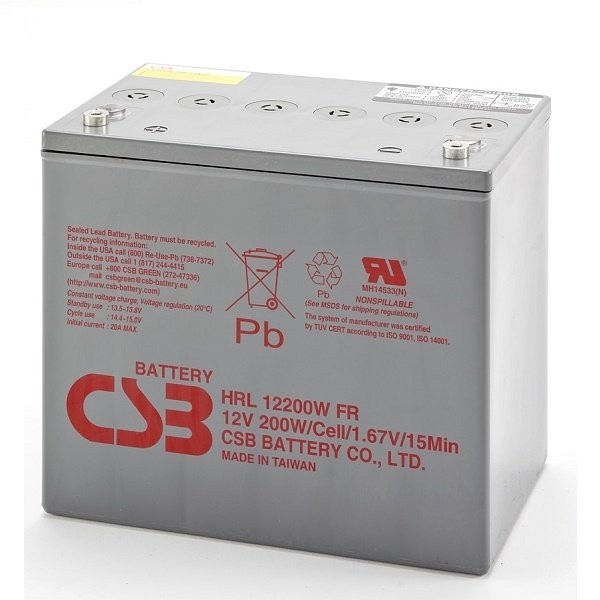 Аккумулятор CSB 12V 52Ah (HRL12200WFR)