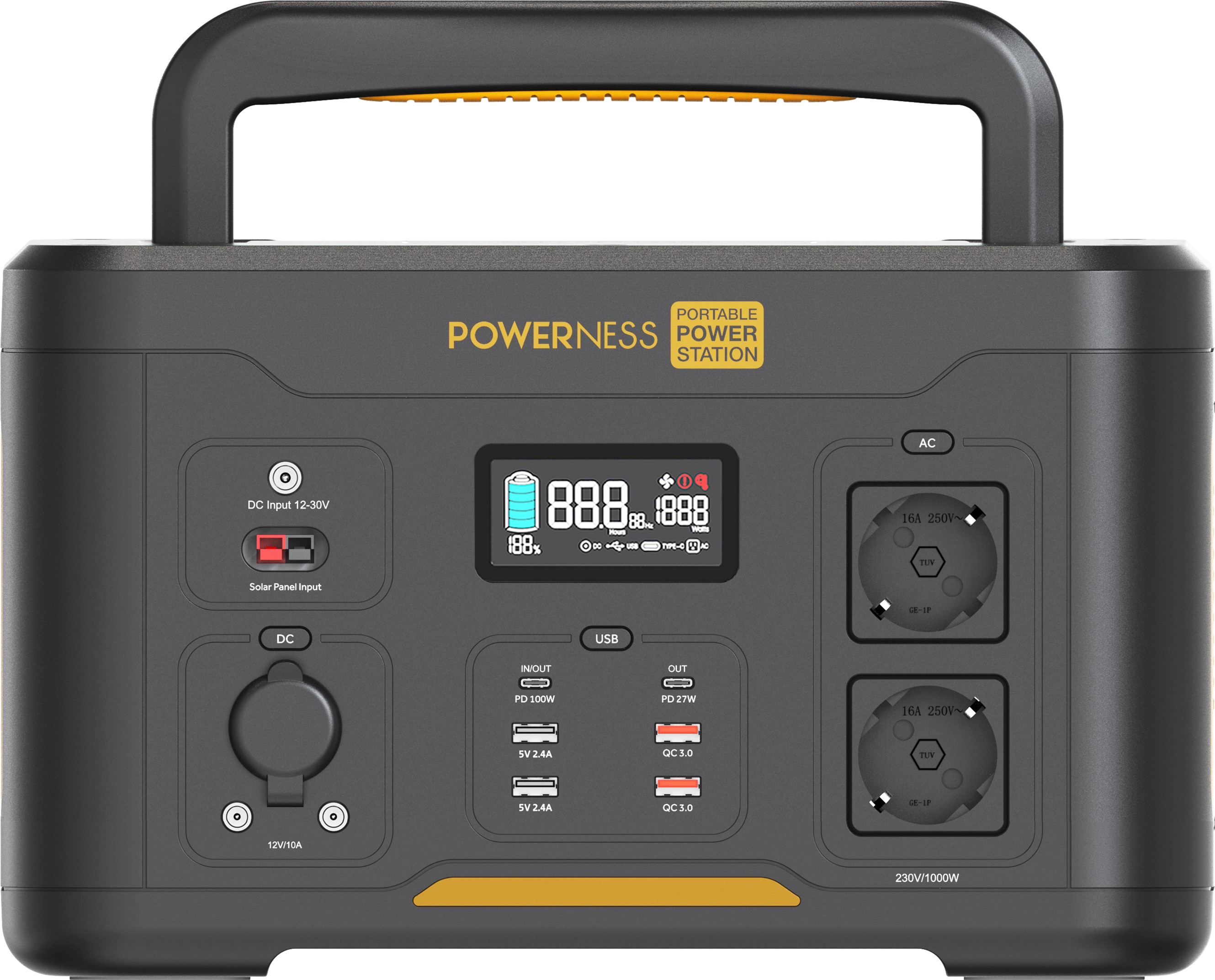 в продажу Портативна зарядна станція Powerness Hiker U1000 Power Station - фото 3