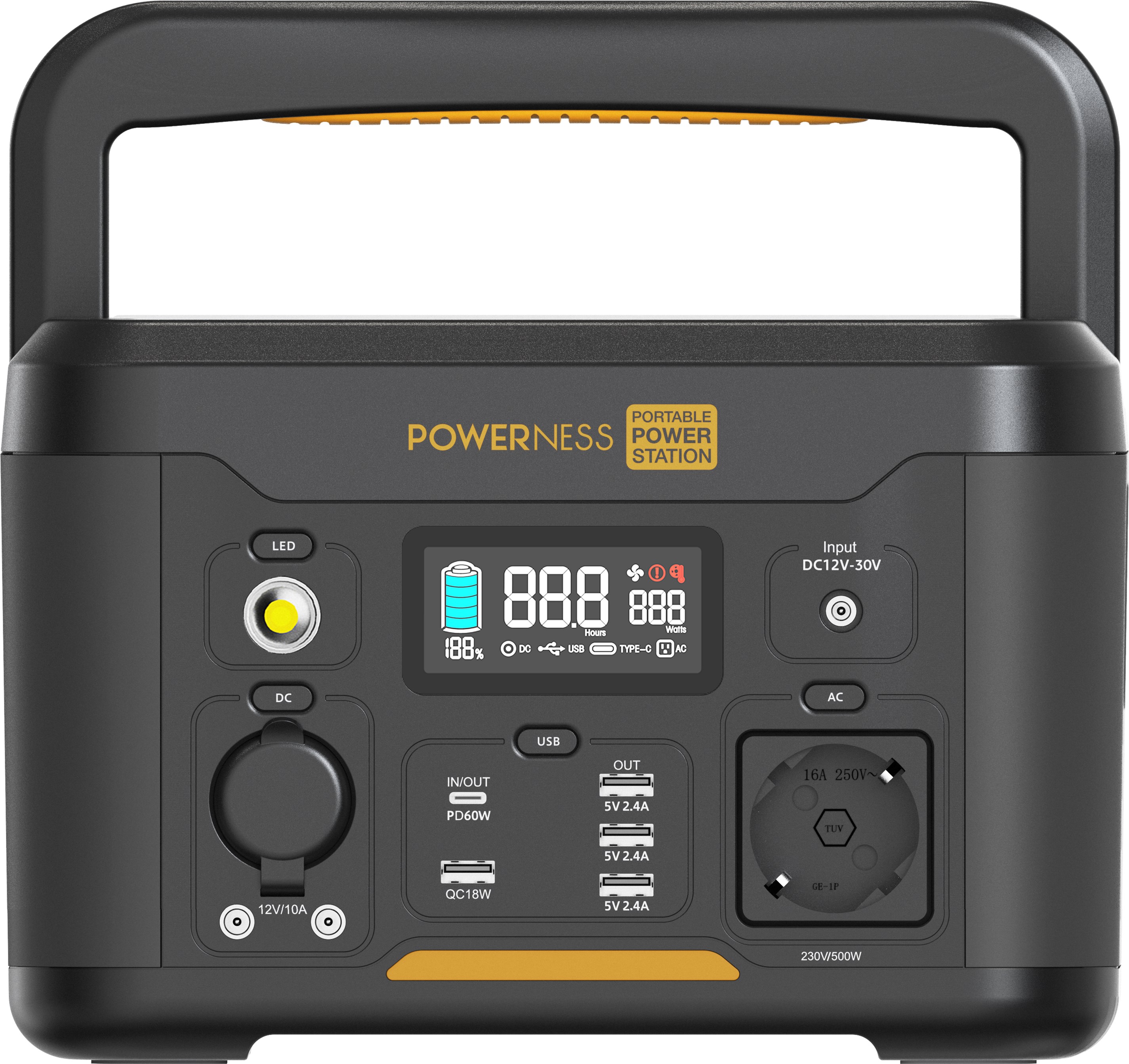 Портативна зарядна станція Powerness Hiker U500 Power Station ціна 17999 грн - фотографія 2