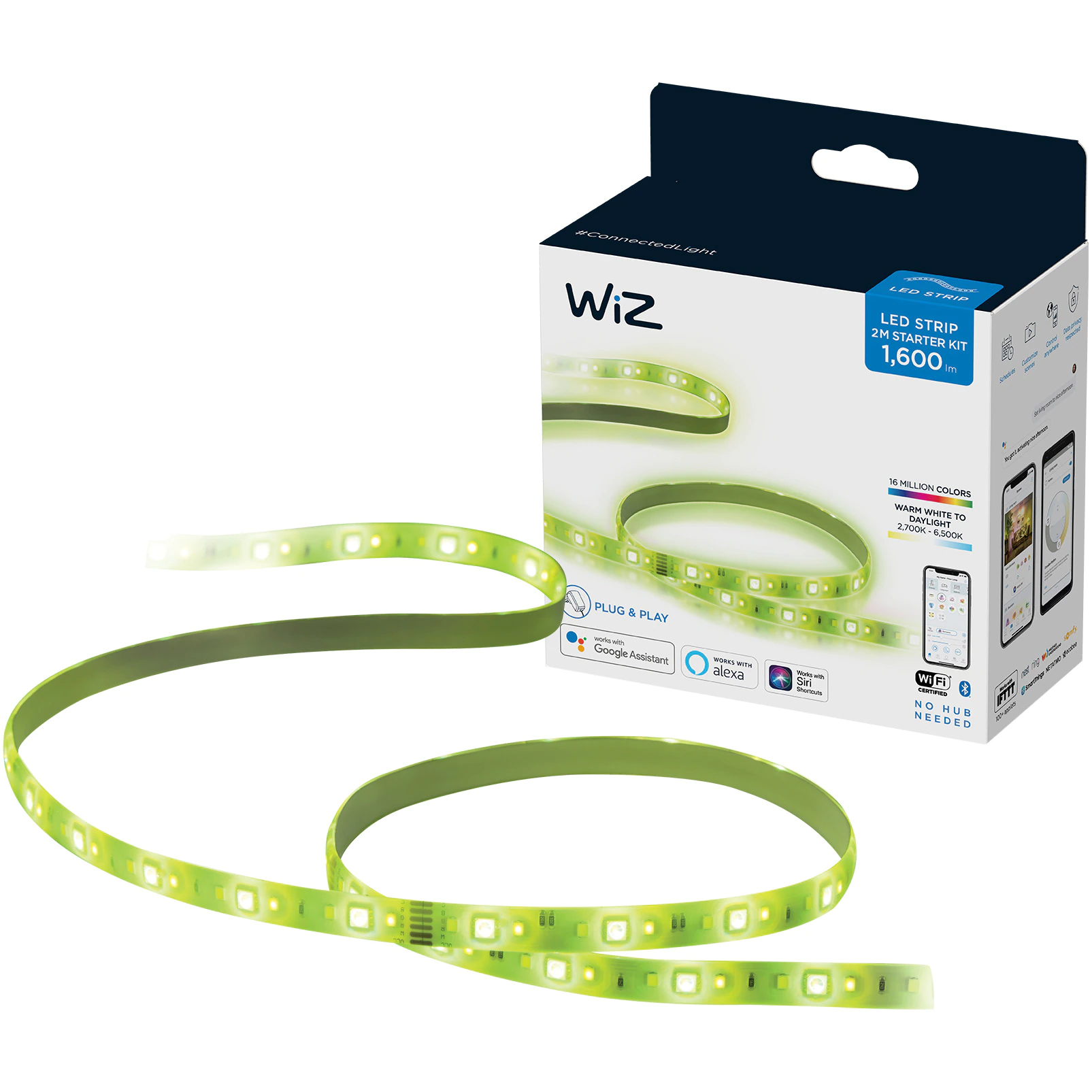 в продажу Світлодіодна стрічка WiZ Led Strip Colors & Tunable Whites Starter Kit 2m (9290025248) - фото 3