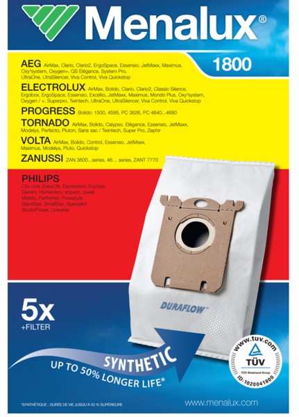 Мешки Electrolux 1800, 3,5л 5шт+1 моторный фильтр цена 269 грн - фотография 2