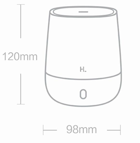 Xiaomi-Happy Life Aromatherapy Machine Pink (HLEOD01) Габаритные размеры