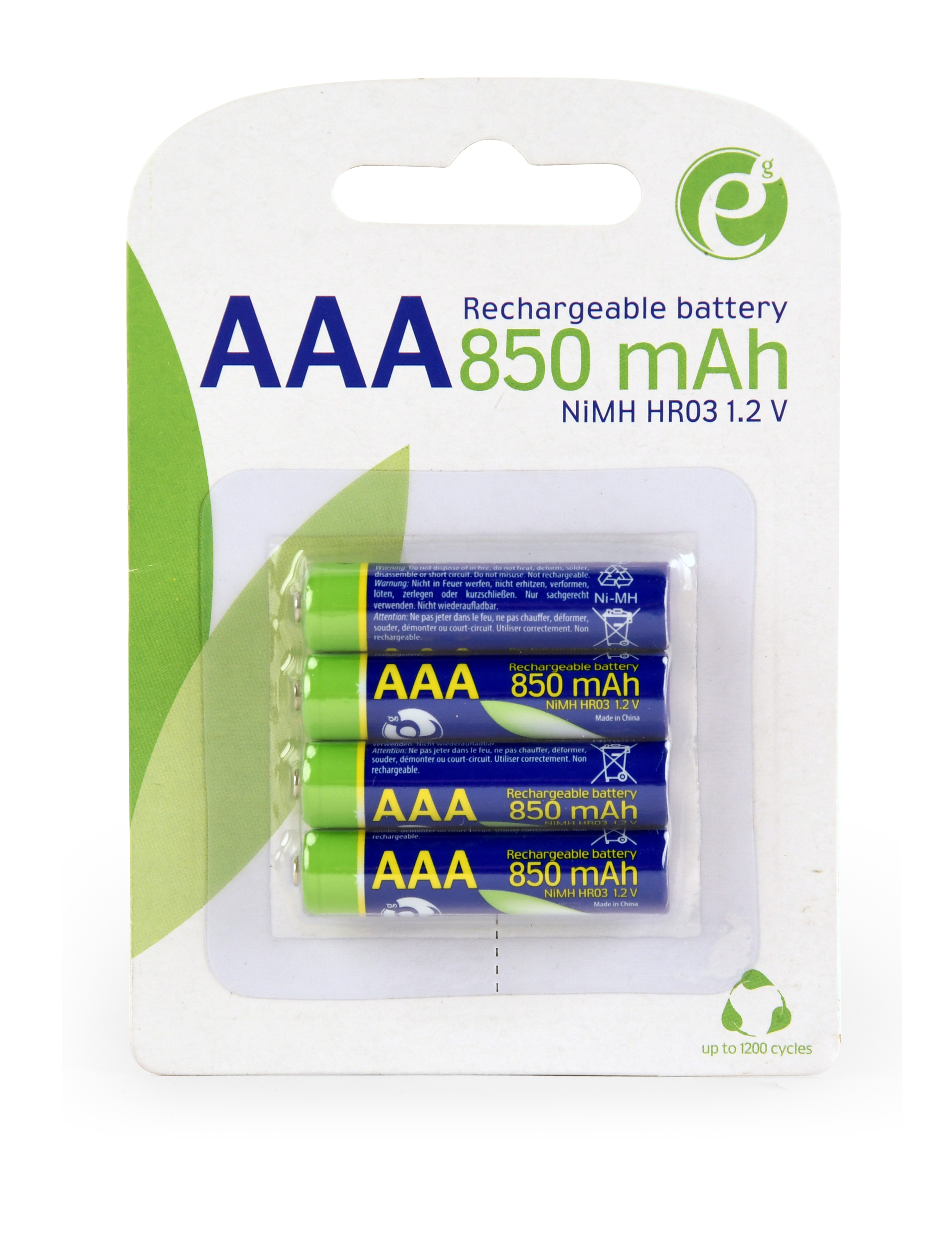 Батарейки типа ААА EnerGenie EG-BA-AAA8R4-01
