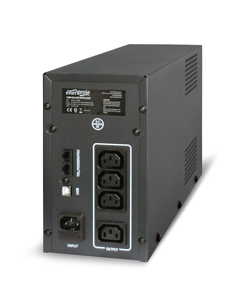 Джерело безперебійного живлення EnerGenie UPS-PC-1202AP ціна 4399 грн - фотографія 2