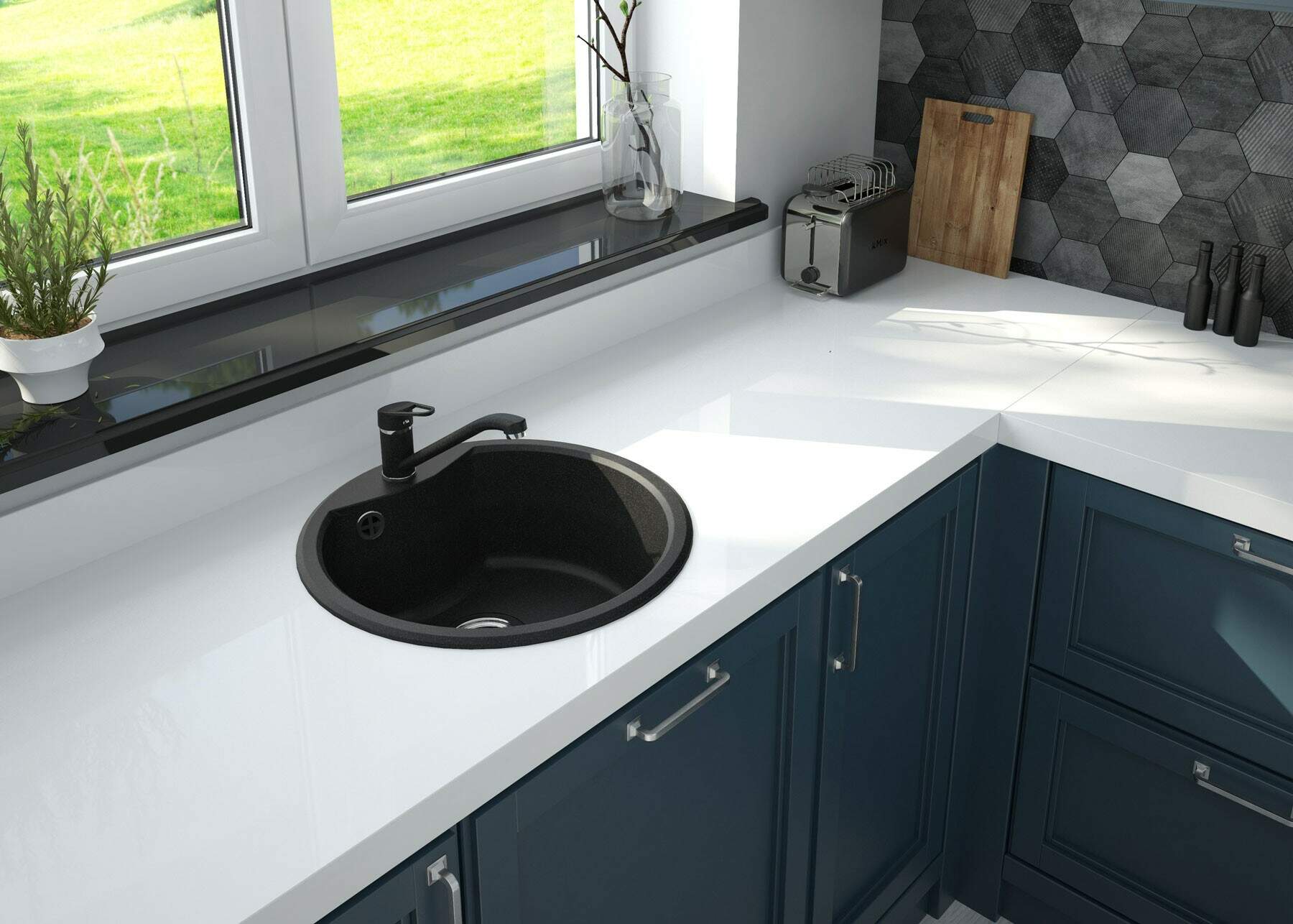 Кухонна мийка Deante Solis 480х480х194мм (ZRS_2803) ціна 4999 грн - фотографія 2