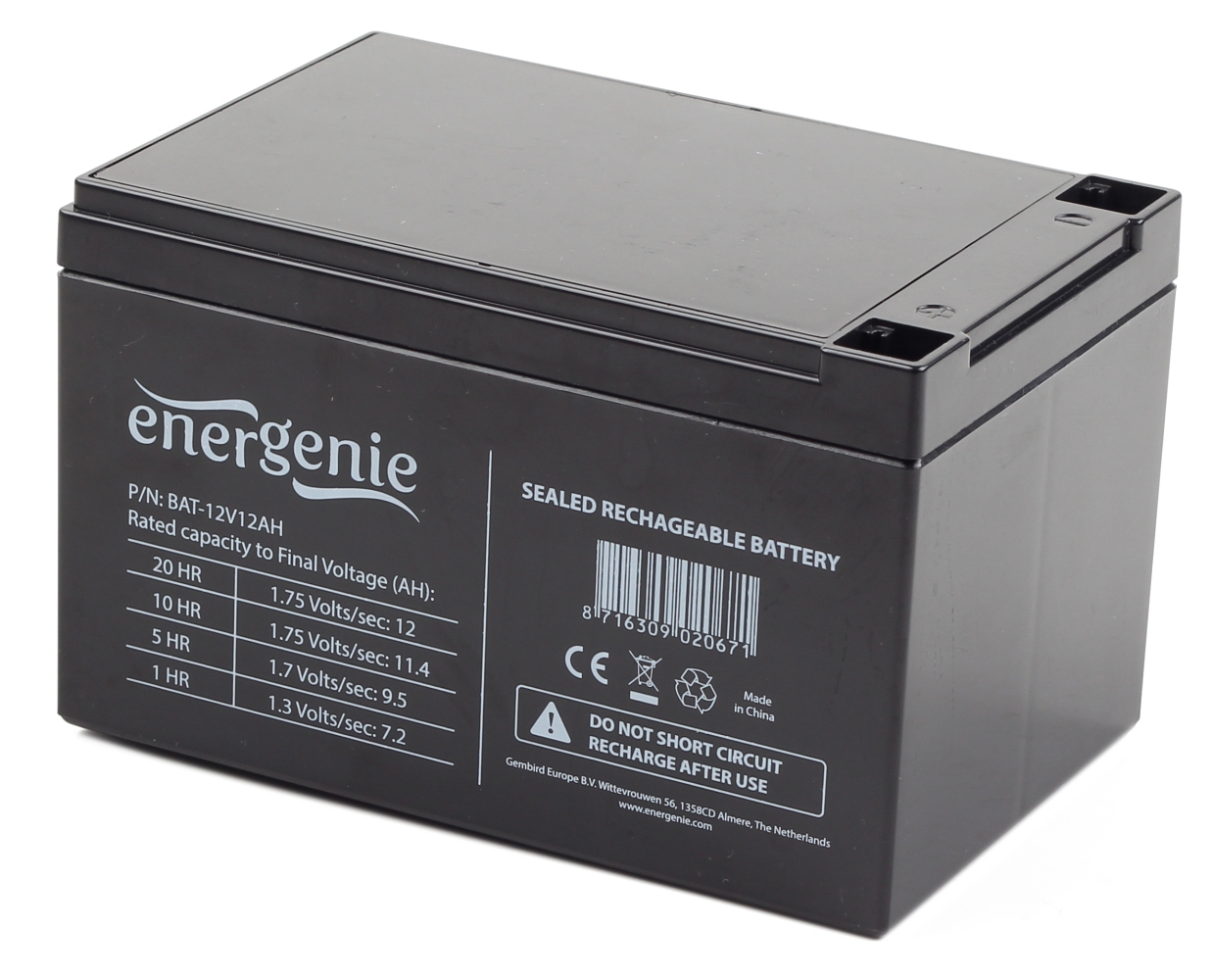 EnerGenie BAT-12V12AH